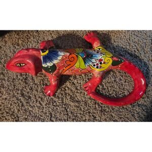 Talavera Pottery Iguana Red